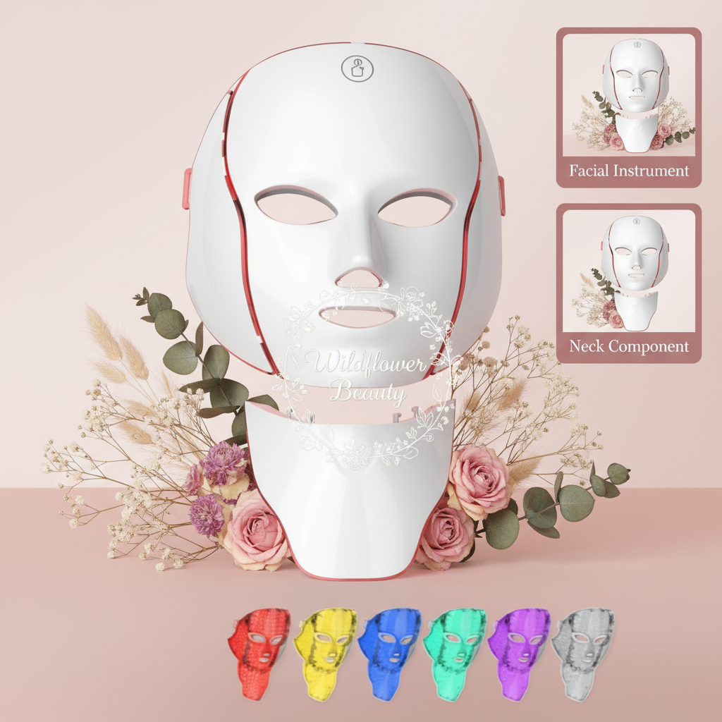Wildflower Beauty™ 7-in-1 LED Face & Neck Mask
