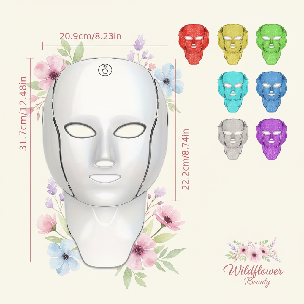 Wildflower Beauty™ 7-in-1 LED Face & Neck Mask