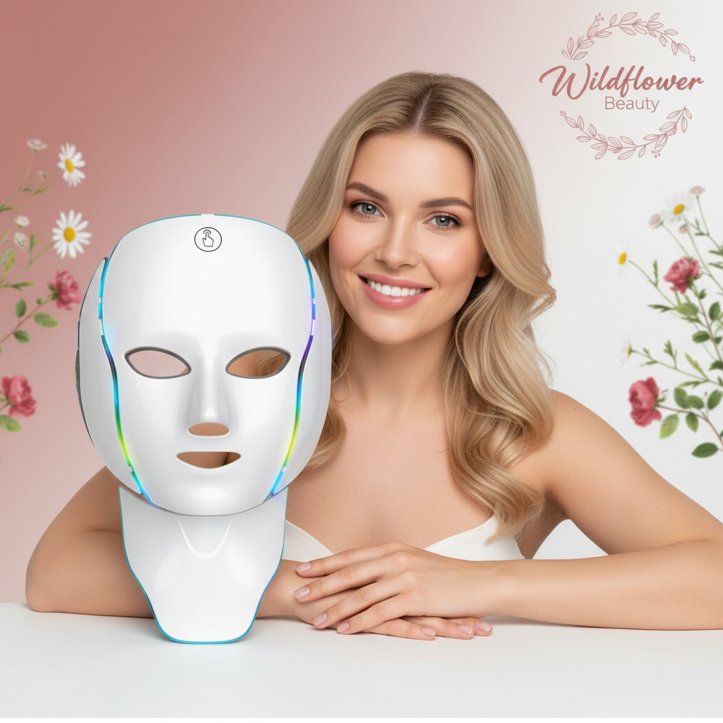Wildflower Beauty™ 7-in-1 LED Face & Neck Mask